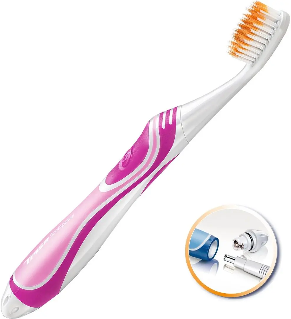 Periuta de dinti electrica Trisa Sonic Power Pro Interdental Soft 661856 (White/Pink) - 2
