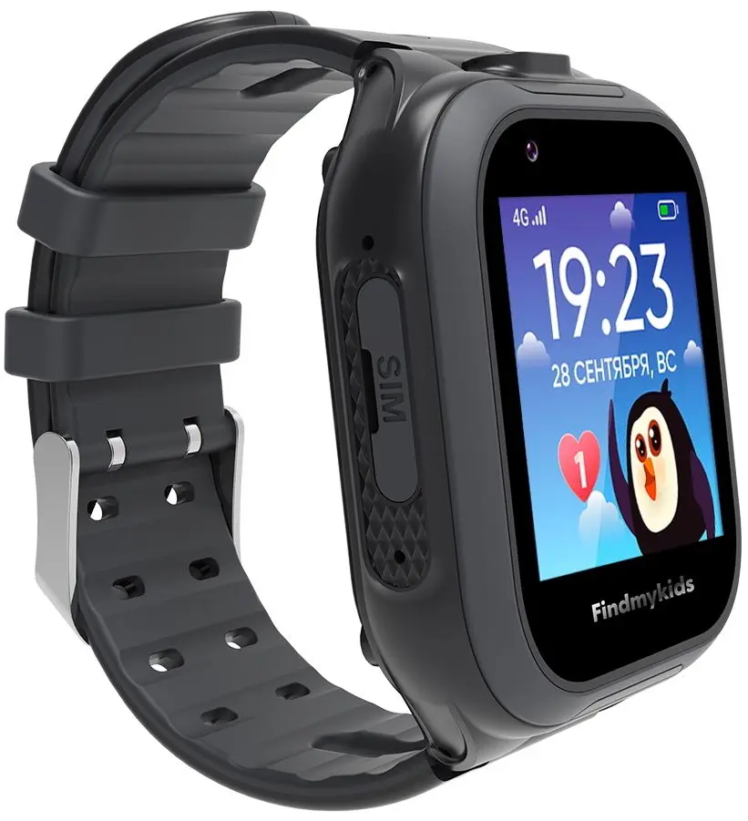 Смарт-часы детские Elari Findmykids 4G Go (Black) - 2