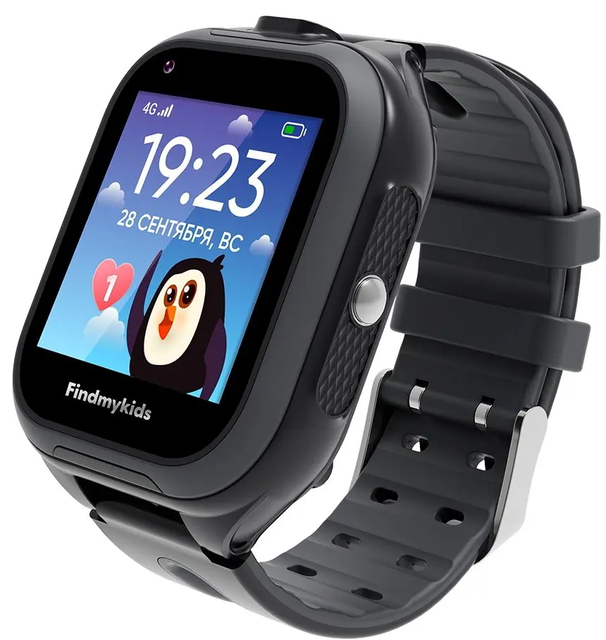 Смарт-часы детские Elari Findmykids 4G Go (Black)