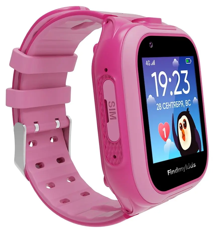 Смарт-часы детские Elari Findmykids 4G Go (Pink) - 2
