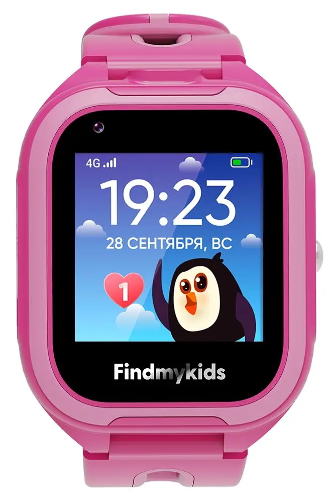 Смарт-часы детские Elari Findmykids 4G Go (Pink) - 3