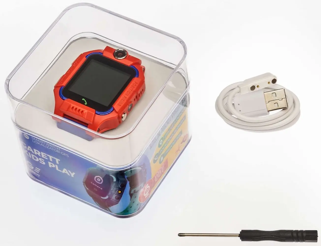 Ceas inteligent pentru copii Garett Electronics Kids Play (Red/Blue) - 4