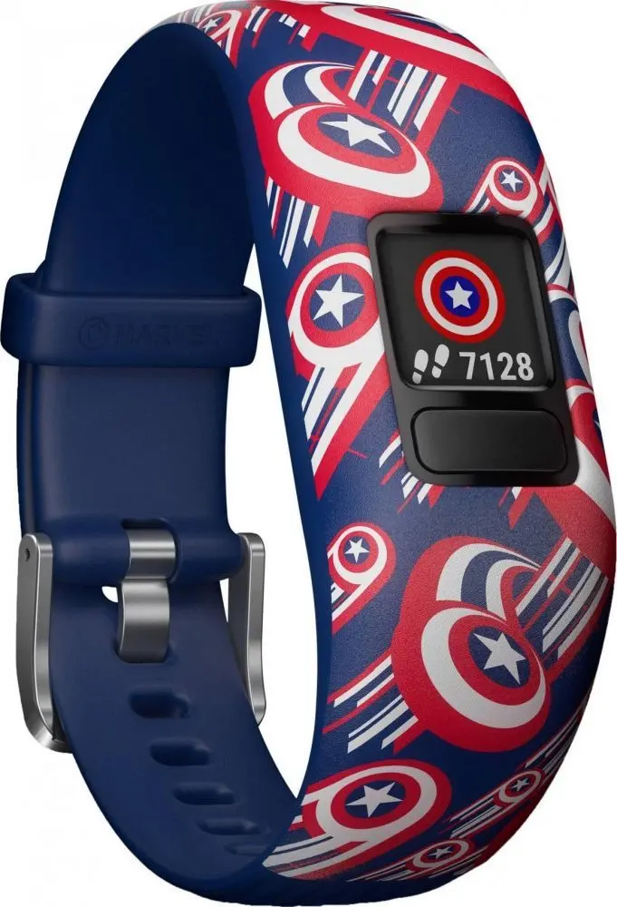 Детский фитнес-браслет Garmin Vivofit Jr. 2 Captain America (Blue/Red) - 2
