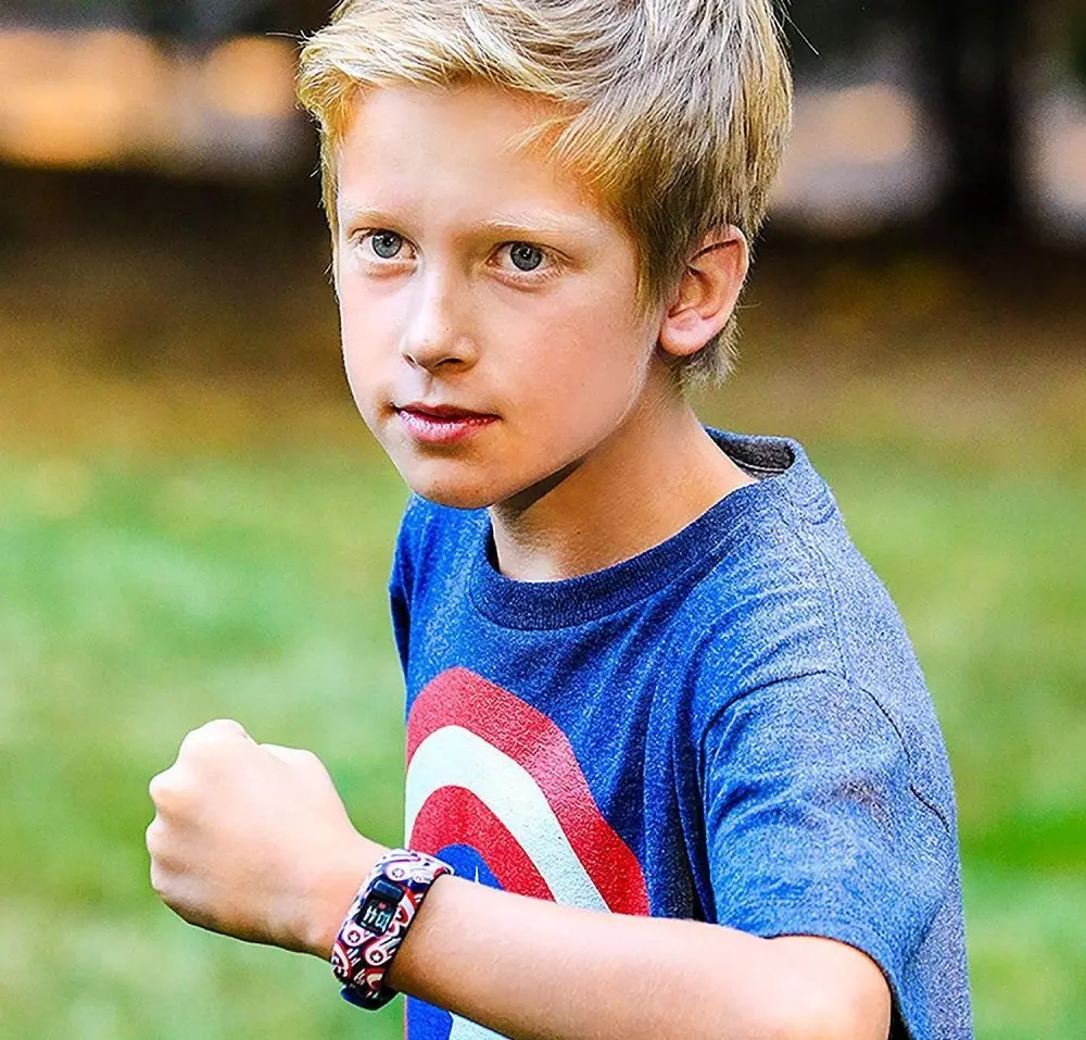 Детский фитнес-браслет Garmin Vivofit Jr. 2 Captain America (Blue/Red) - 4