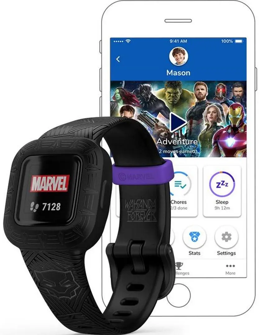 Детский фитнес-браслет Garmin Vivofit Jr. 3 (Black Panther) - 5