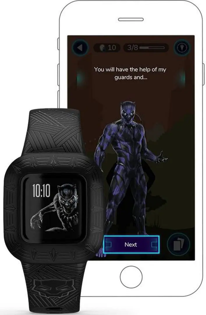 Детский фитнес-браслет Garmin Vivofit Jr. 3 (Black Panther) - 6
