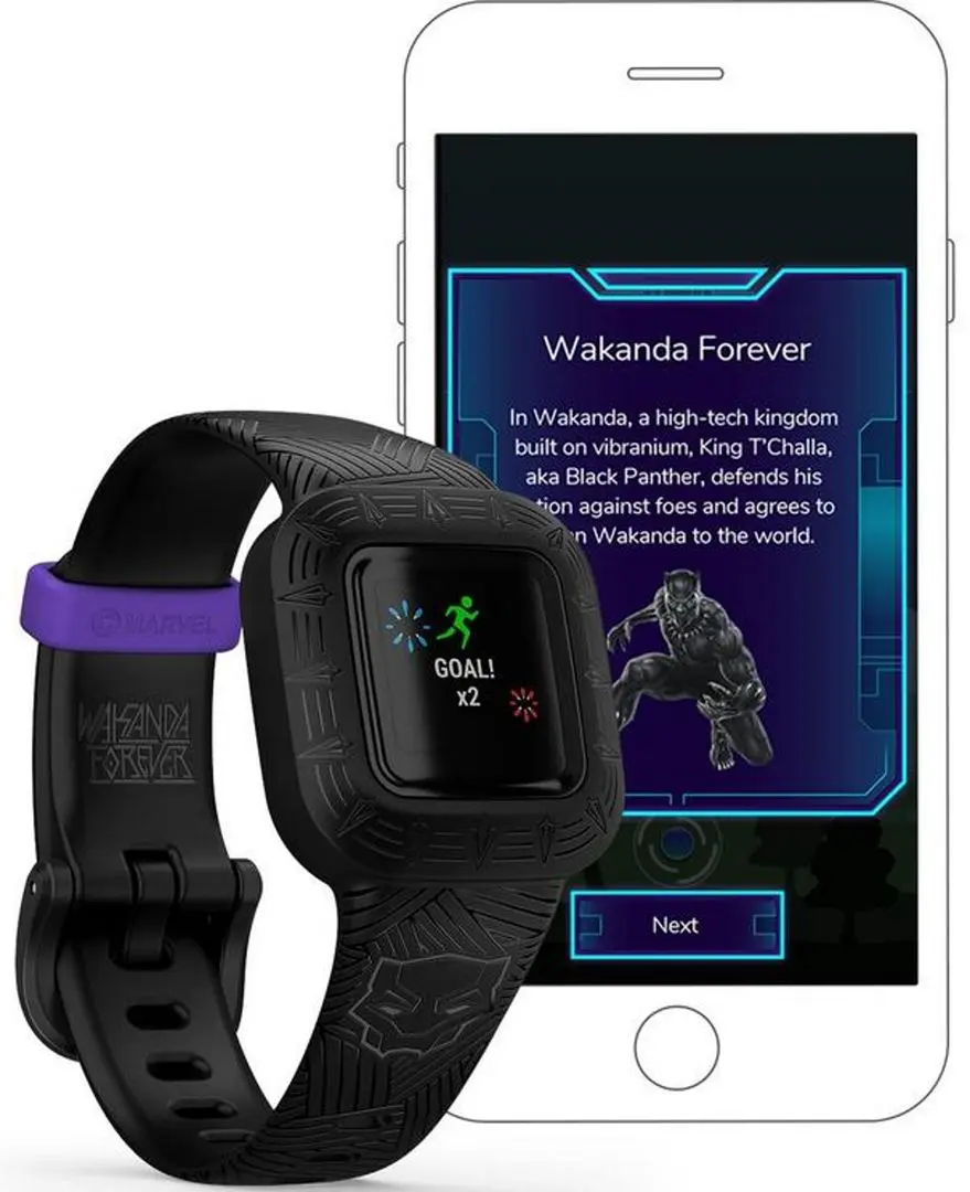 Детский фитнес-браслет Garmin Vivofit Jr. 3 (Black Panther) - 7
