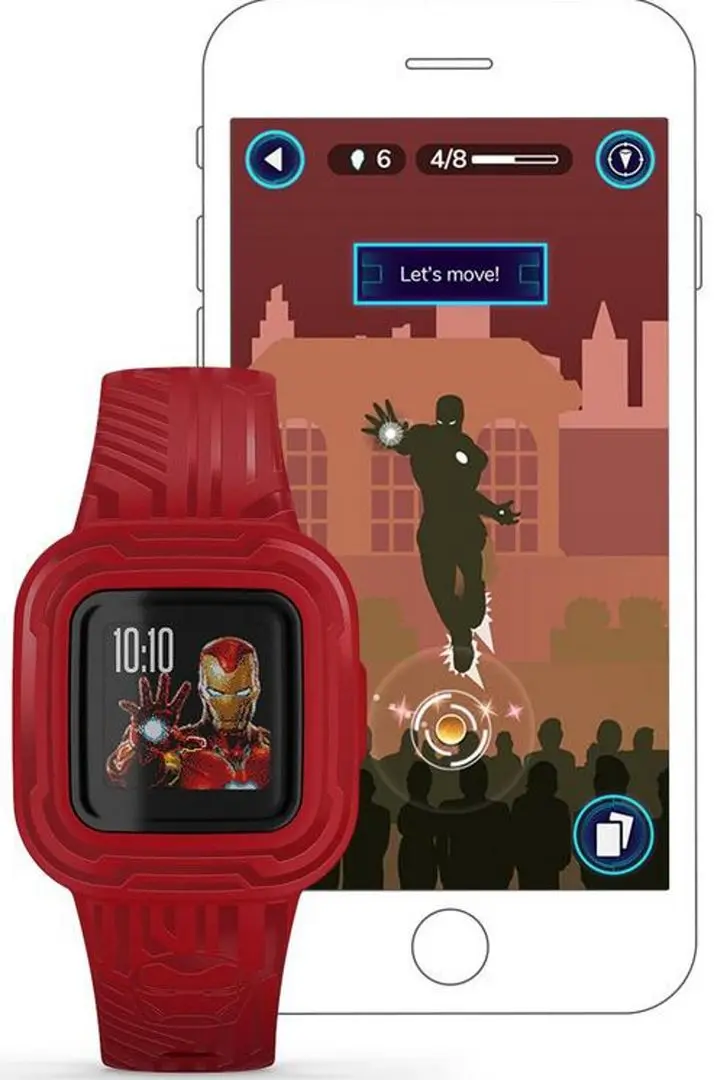 Детский фитнес-браслет Garmin Vivofit Jr. 3 (Iron Man) - 7