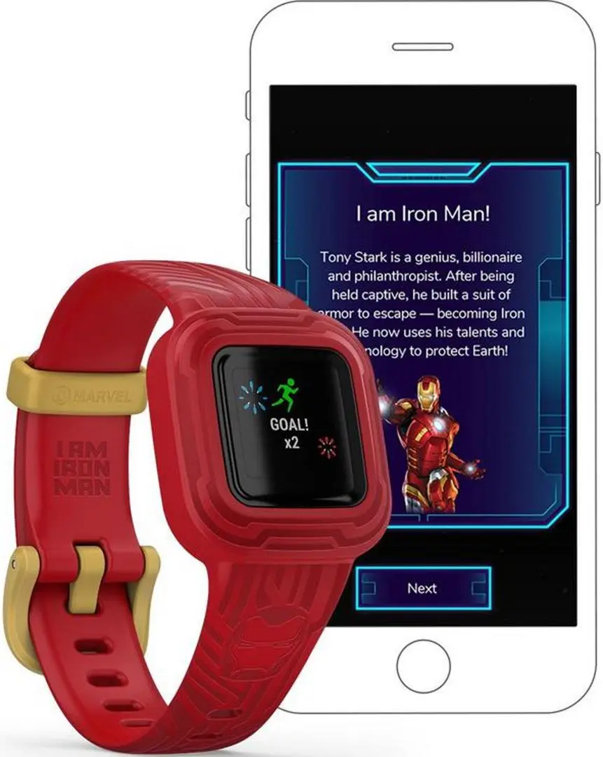 Детский фитнес-браслет Garmin Vivofit Jr. 3 (Iron Man) - 8