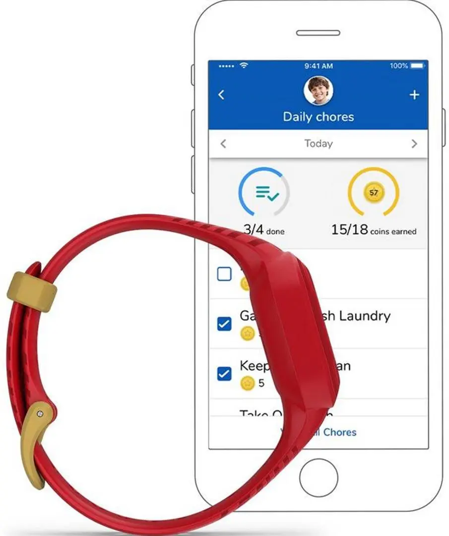 Детский фитнес-браслет Garmin Vivofit Jr. 3 (Iron Man) - 9
