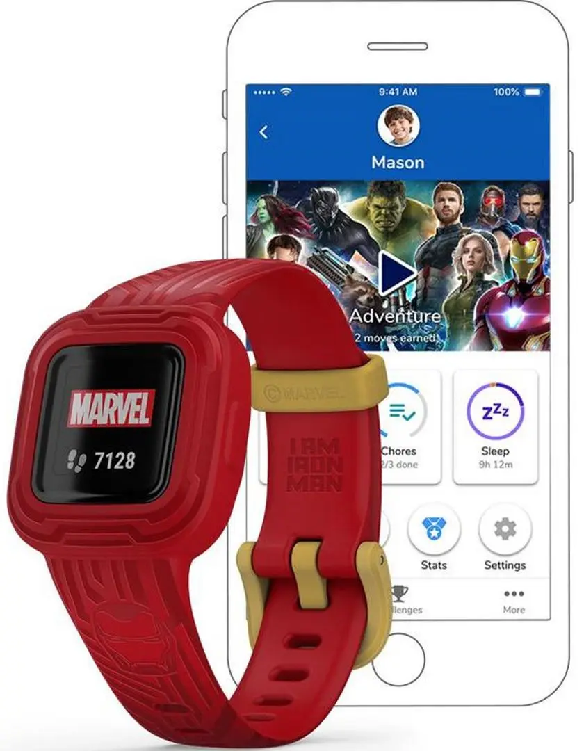 Детский фитнес-браслет Garmin Vivofit Jr. 3 (Iron Man) - 10