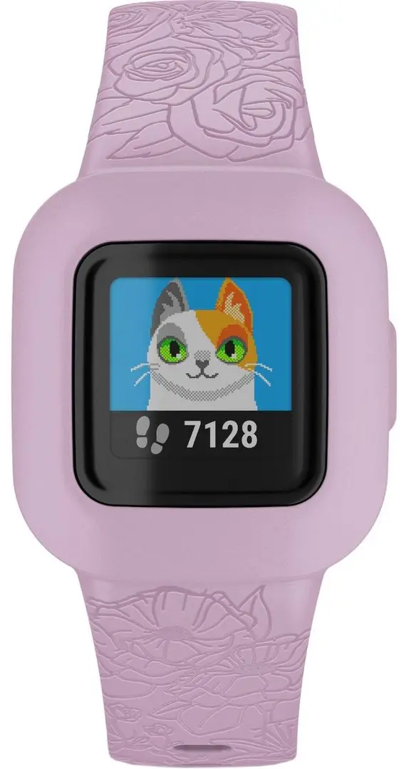 Детский фитнес-браслет Garmin Vivofit Jr.3 (Lilac Floral) - 4