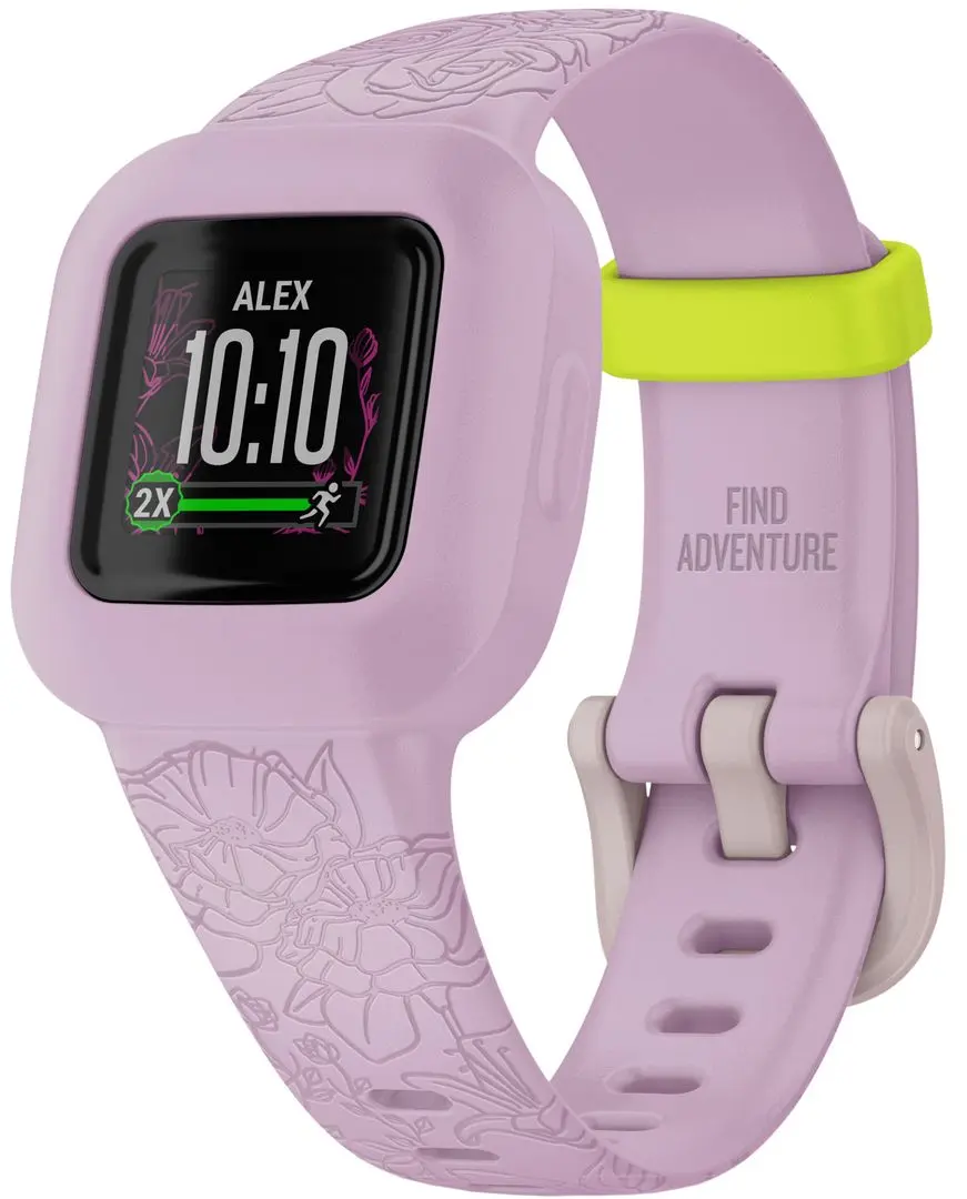 Детский фитнес-браслет Garmin Vivofit Jr.3 (Lilac Floral)