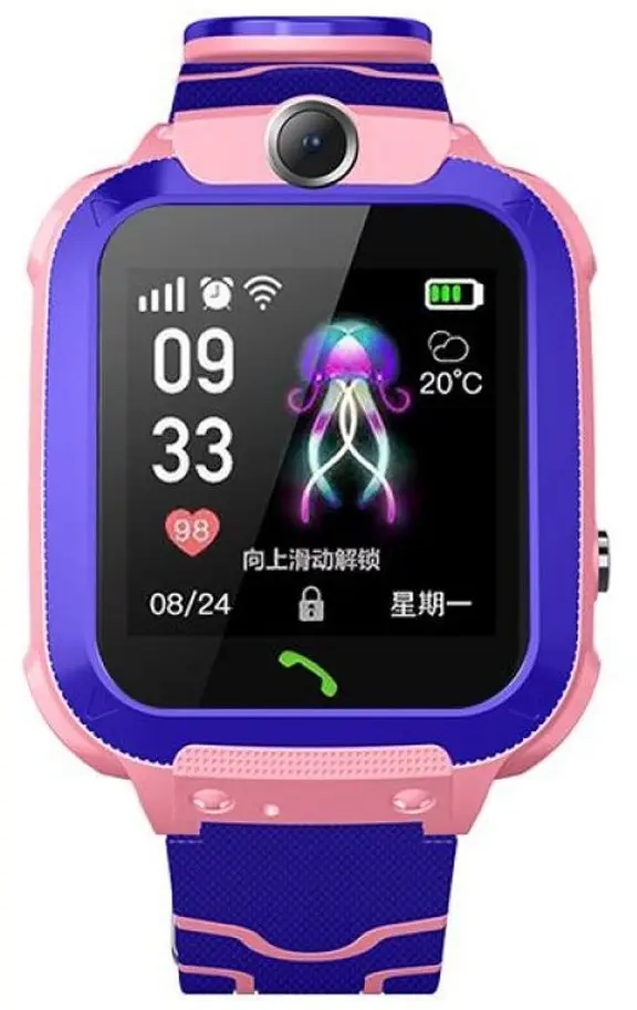 Ceas inteligent pentru copii XO H100 2G (Pink/Blue)