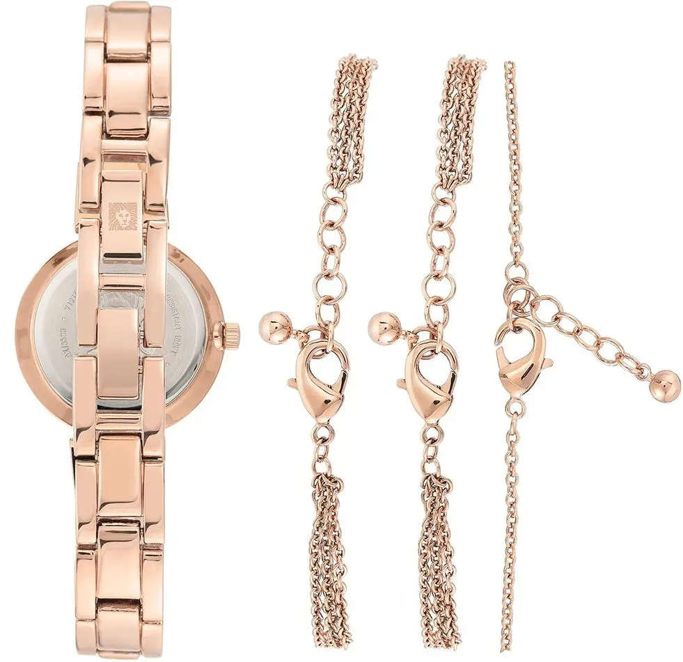 Ceas de mana Anne Klein AK/3598RGST (Beige/Gold)