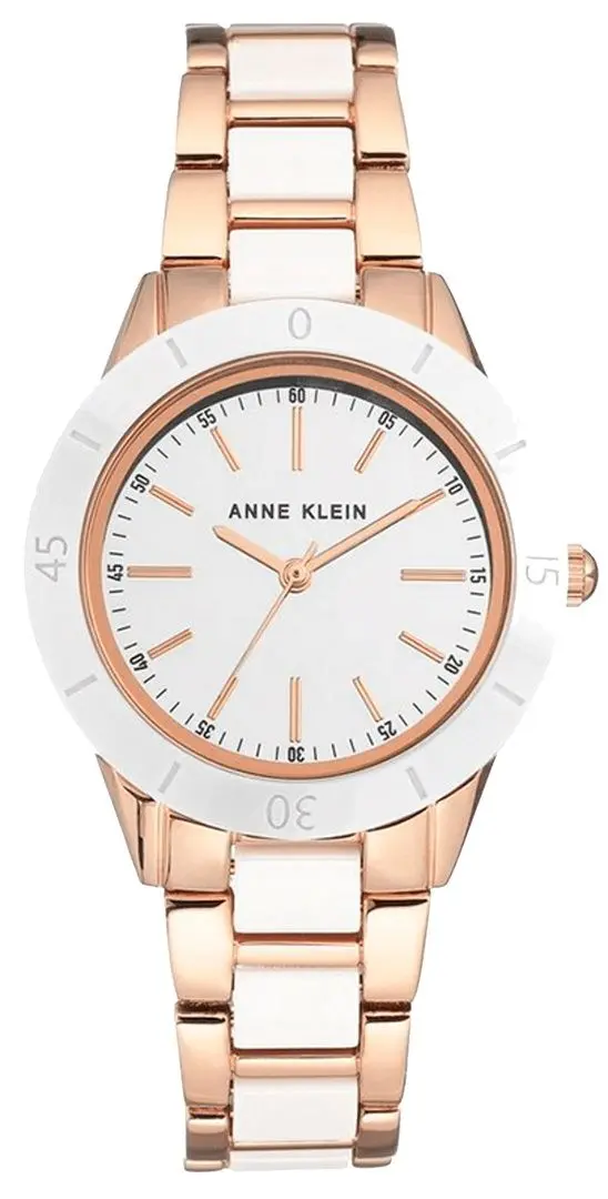 Ceas de mana Anne Klein Ceramic AK/3160WTRG (White/Gold)