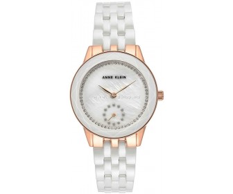 Ceas de mana Anne Klein Ceramic AK/3612WTRG (White/Rose Gold)