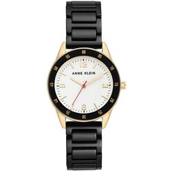 Ceas de mana Anne Klein Ceramic AK/3658GPBK (Black/Gold)