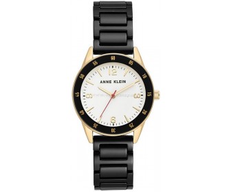 Наручные часы Anne Klein Ceramic AK/3658GPBK (Black/Gold)