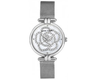 Ceas de mana Anne Klein Crystal AK/3103MPSV (Silver/White)