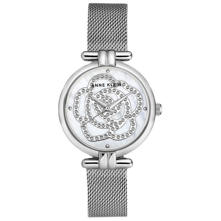 Ceas de mana Anne Klein Crystal AK/3103MPSV (Silver/White)