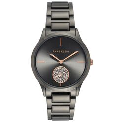 Ceas de mana Anne Klein Crystal AK/3417GYRT (Black)
