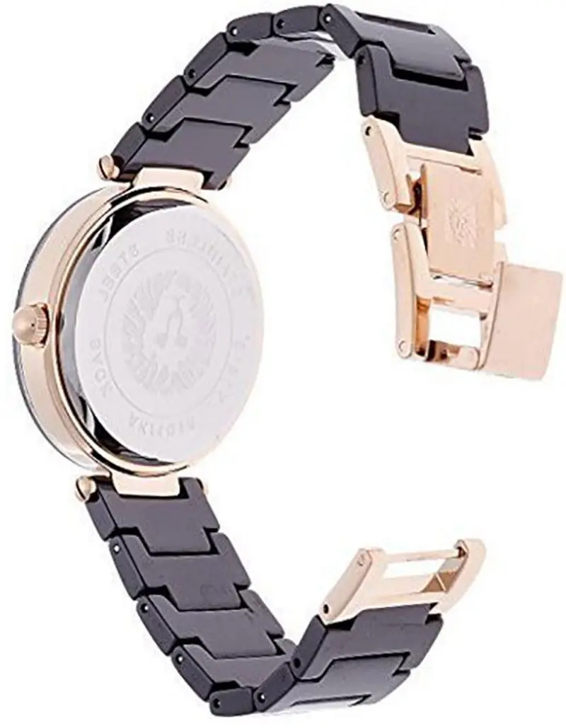 Ceas de mana Anne Klein Diamond AK/1018RGBK (Black/Rose Gold)