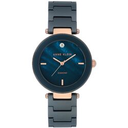 Ceas de mana Anne Klein Diamond AK/1018RGNV (Blue/Rose Gold)