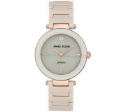 Наручные часы Anne Klein Diamond AK/1018RGTN (Beige/Rose Gold/Grey)