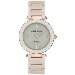 Ceas de mana Anne Klein Diamond AK/1018RGTN (Beige/Rose Gold/Grey)