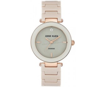 Наручные часы Anne Klein Diamond AK/1018RGTN (Beige/Rose Gold/Grey)