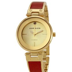 Ceas de mana Anne Klein Diamond AK/2512BYGB (Gold/Red)