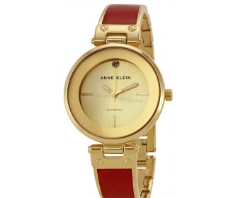 Наручные часы Anne Klein Diamond AK/2512BYGB (Gold/Red)