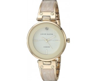 Ceas de mana Anne Klein Diamond AK/2512IVGB (Gold/Beige)