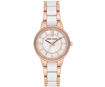 Ceas de mana Anne Klein Fashion AK/3344WTRG (White/Rose Gold)