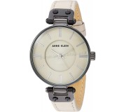 Наручные часы Anne Klein Leather Strap AK/3445GYCR (Beige/Black)