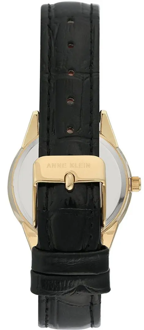 Наручные часы Anne Klein Leather Strap AK/3734BKBK (Black/Gold)