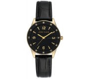 Наручные часы Anne Klein Leather Strap AK/3734BKBK (Black/Gold)