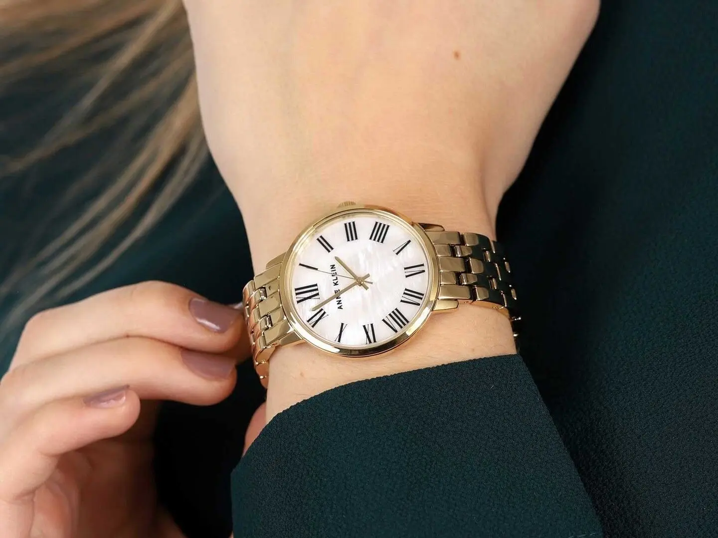 Ceas de mana Anne Klein Metal AK/3680MPGB (Gold)