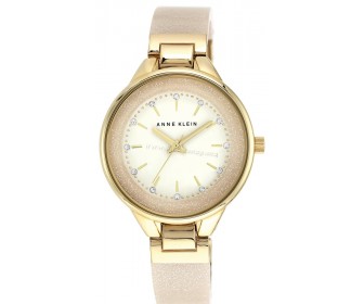 Ceas de mana Anne Klein Plastic AK/1408CRCR (Beige/Gold)