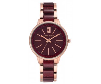 Ceas de mana Anne Klein Plastic AK/1412RGBY (Red/Rose Gold)