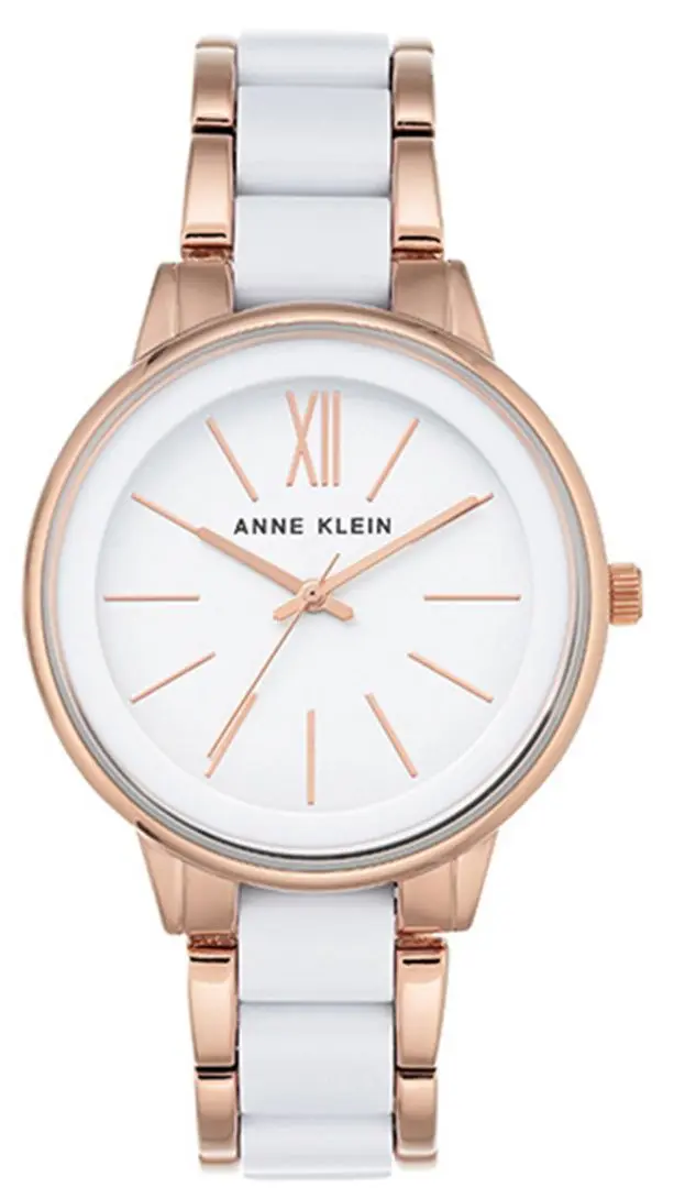 Наручные часы Anne Klein Plastic AK/1412WTRG (White/Rose Gold)