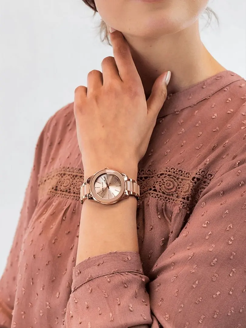 Ceas de mana Anne Klein Plastic AK/3214LPRG (Rose)