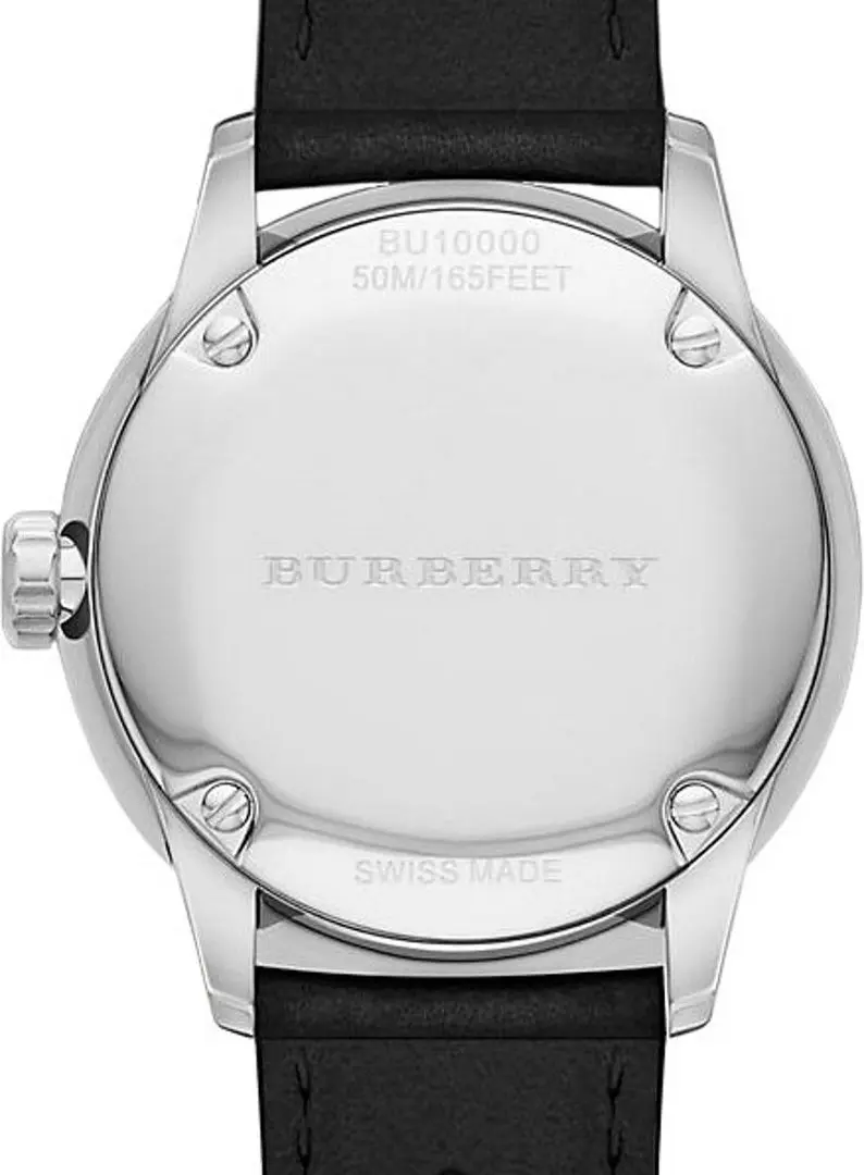 Ceas de mana Burberry Classic Round BU10000 (Black/Silver) - 4