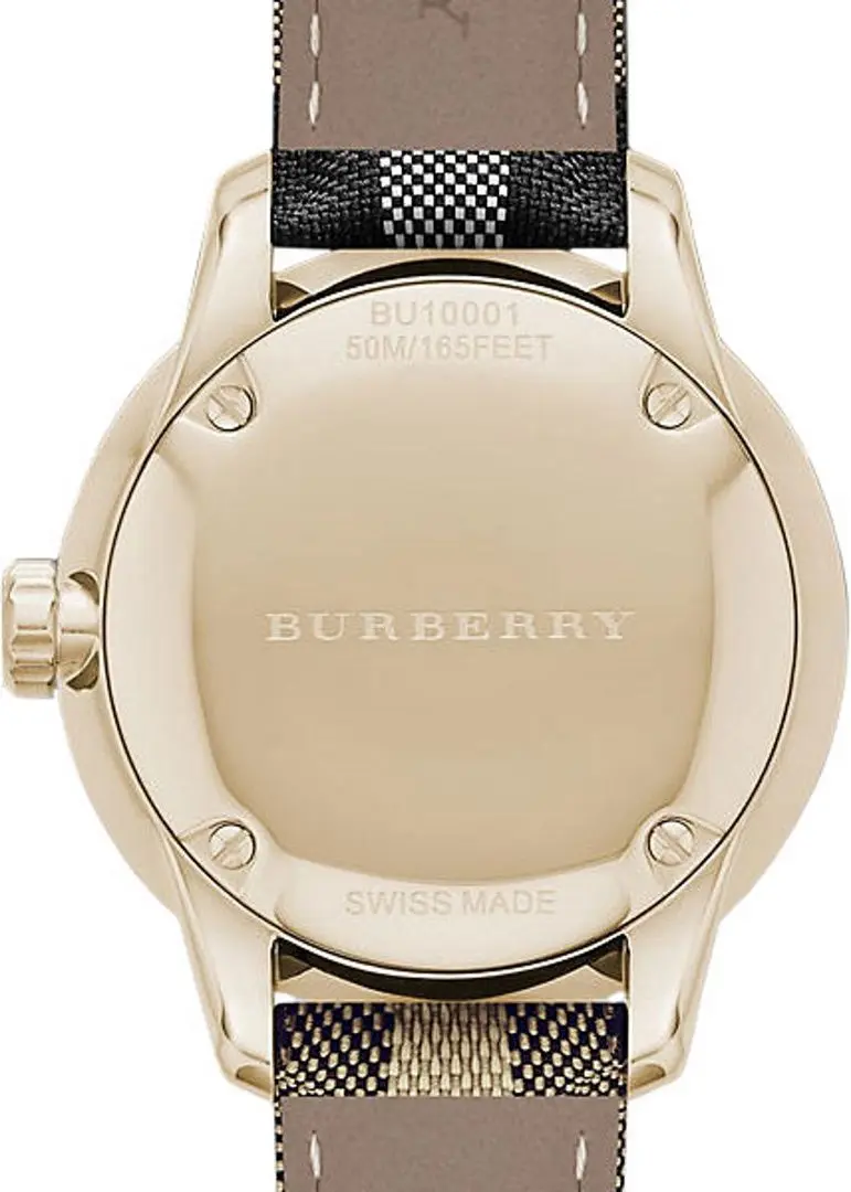 Ceas de mana Burberry Classic Round BU10001 (Beige/Gold) - 3