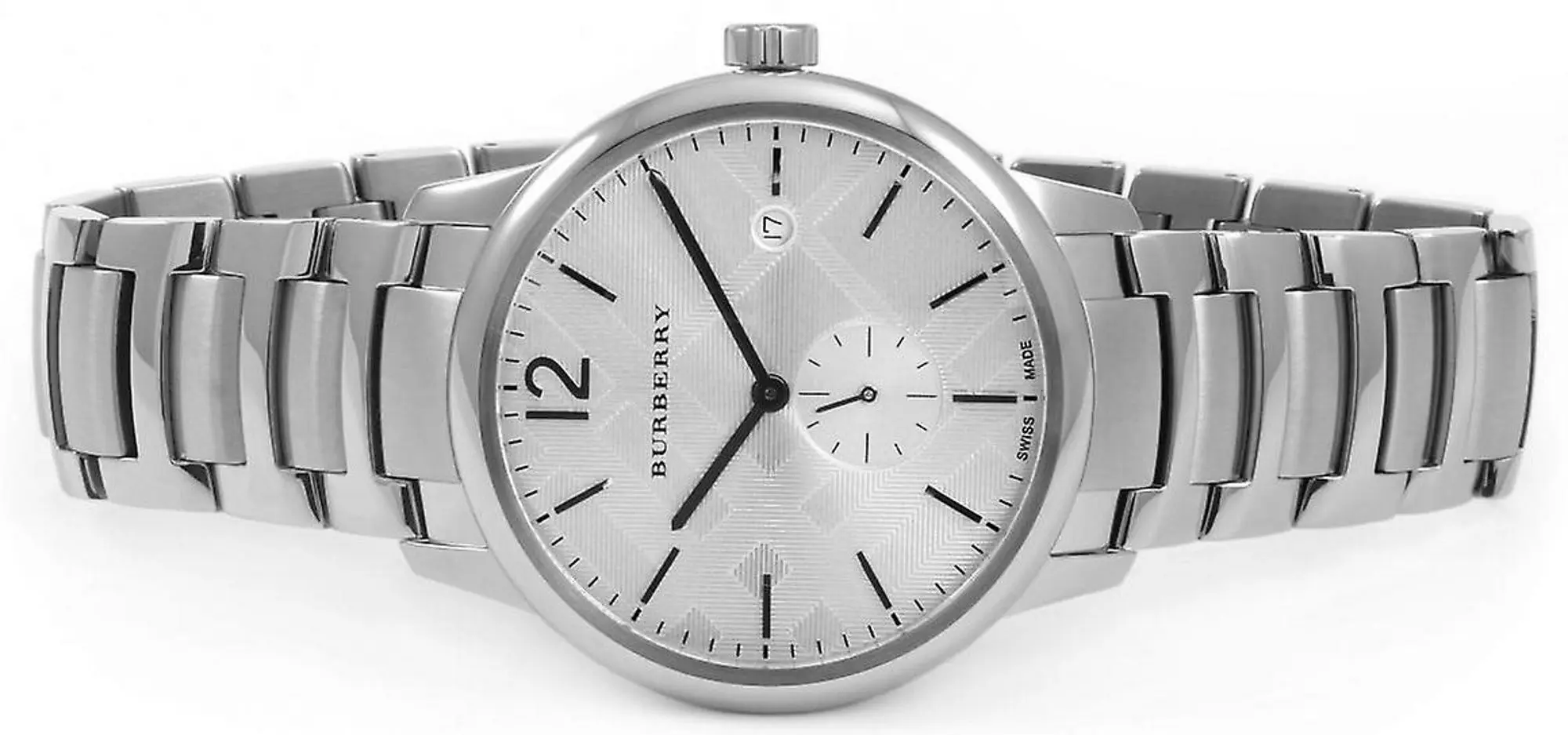 Наручные часы Burberry Classic Round BU10004 (Silver/White) - 3