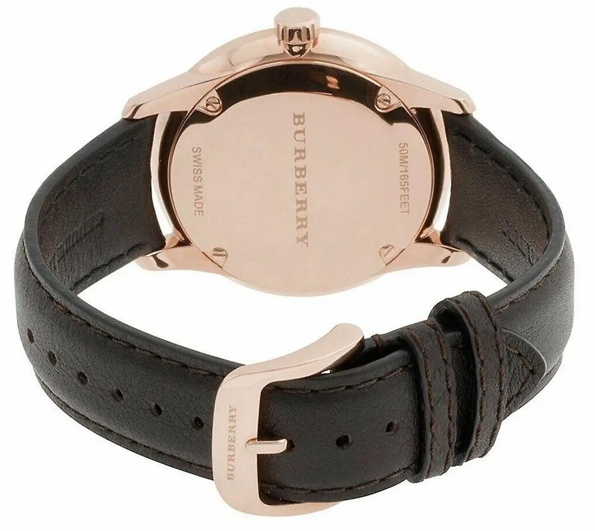 Ceas de mana Burberry Classic Round BU10012 (Chocolate Brown/Rose Gold) - 3