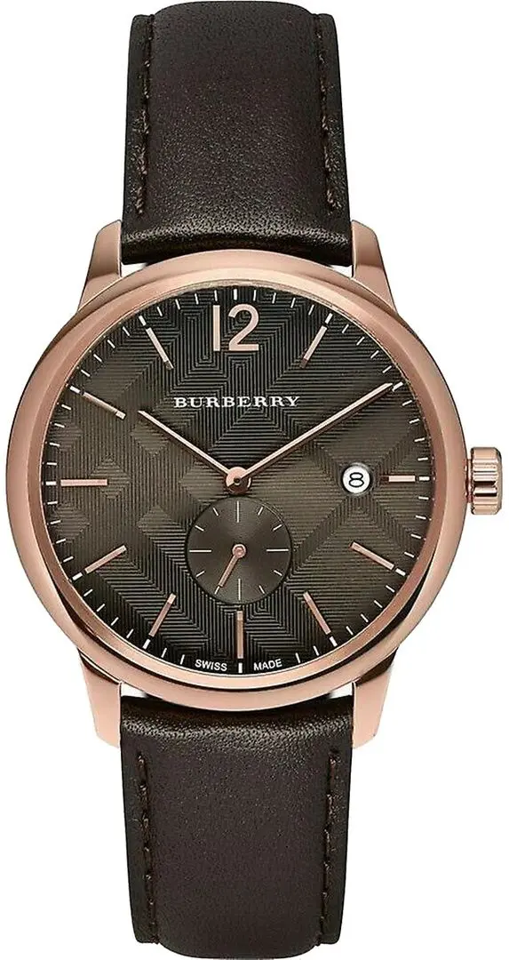 Ceas de mana Burberry Classic Round BU10012 (Chocolate Brown/Rose Gold)