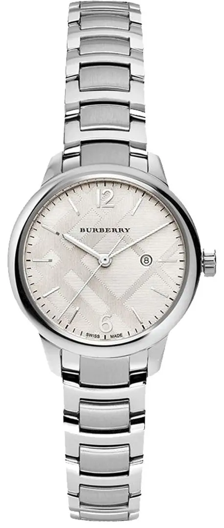 Ceas de mana Burberry Classic Round BU10108 (Silver/White)