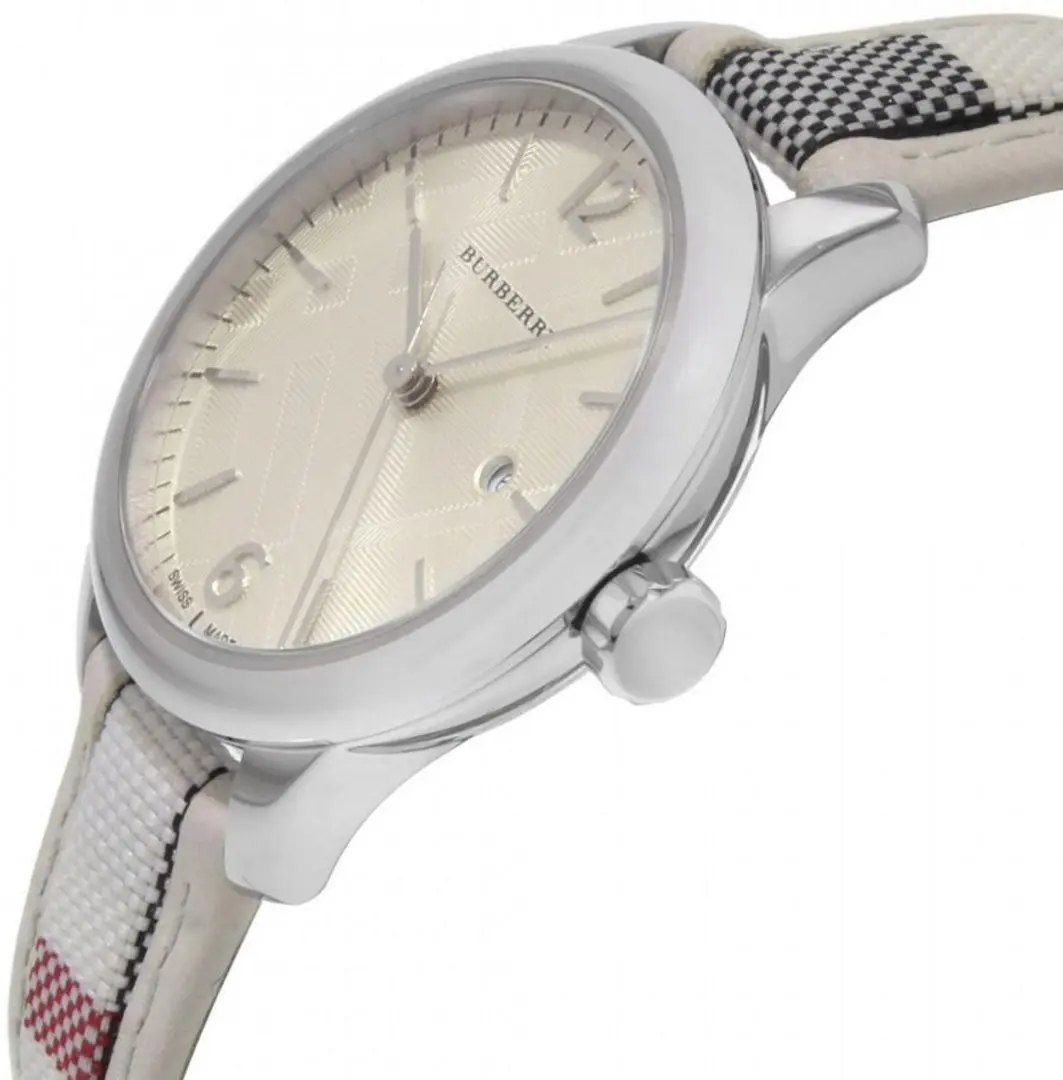 Ceas de mana Burberry Classic Round BU10113 (Beige/Silver) - 3